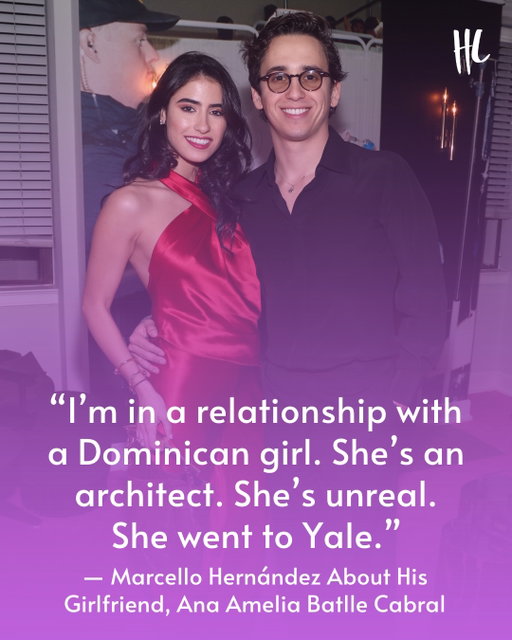 When a man lists her impressive résumé = king behavior. 👑 During a recent appearance on Dax Shepard's "Armchair Expert," Marcello Hernández was asked why he hasn't dated Sabrina Carpenter. 

“I’m in a relationship with a Dominican girl," the #SNL cast member clarified, before listing his girlfriend Ana's amazing accomplishments. "She’s an architect. She’s unreal. She went to Yale." 

Marcello and Ana went public with their relationship last year. (📸: Getty Images)