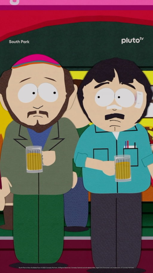 Breakfast of champs.

Stream South Park free on Pluto TV!