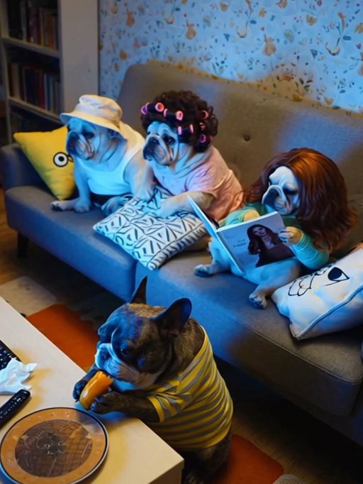 勇伯家來了兩個奇怪的鄰居，看個電視一直放屁 💨
strange neighbors
#pet #dog