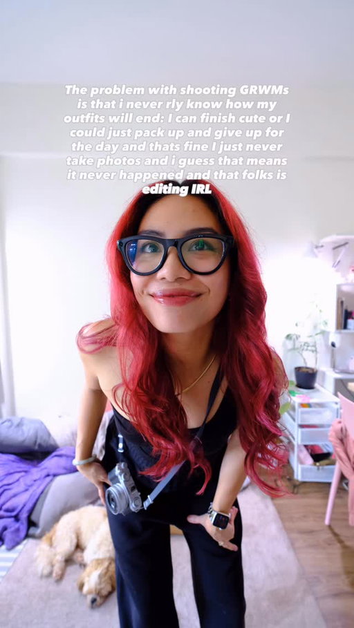life do be like dat sometimes ¯\_(ツ)_/¯
Featuring - 
Fujifilm XM5 + Apple Crossbody strap
40mm Apple Watch SE + Casetify stainless steel band
Rayban Meta Gen2 (YT vid is up now!!)
vintage jewelry
