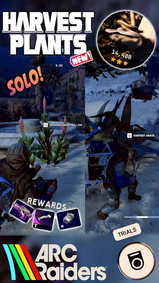 Easy 3 Stars & MAX solo points for the “Harvest Plants” Trial in Arc Raiders 🔥🔥

#arcraiders #arcraiderstips #gaming