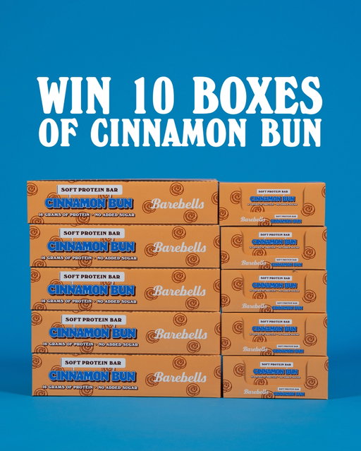 CINNAMON BUN GIVEAWAY 💙

One lucky winner will receive 10 boxes of Cinnamon Bun! 

To enter: 
- Follow @barebells
- Tag 2 friends (or more)
- Like this post

Giveaway ends Wednesday, February 11th and the winner will be announced on our IG-story. 

#barebells