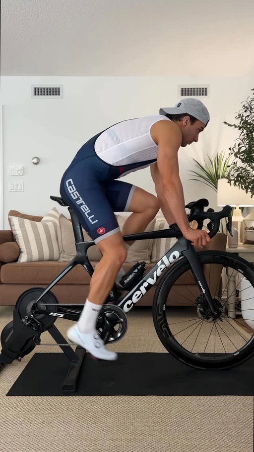 Preparing for an Indoor Bike Ride #asmr #cycling #rouvy #indoorcycling @rouvyapp