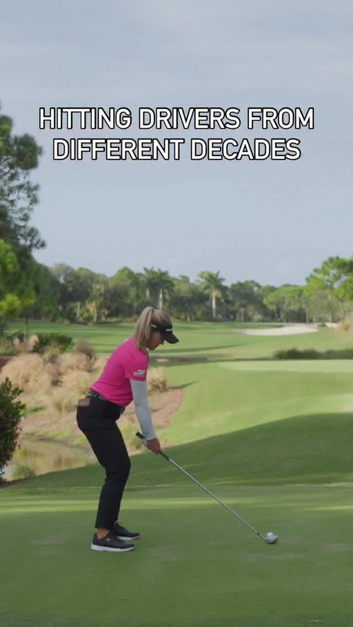 Testing drivers from different decades with @brookehendersongolf. Full video at the link in our bio. #Qi4D #TeamTaylorMade