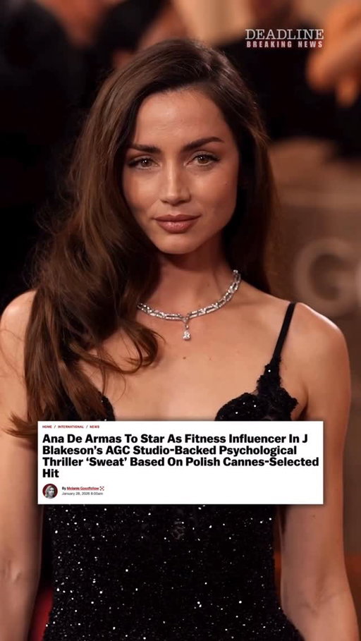 AGC Studios has boarded psychological thriller ‘Sweat’ in a deal that will see it finance, co-produce and handle international sales on the production, based on Swedish Polish director Magnus von Horn’s Cannes-selected film of the same name.

#AnaDeArmas has signed to star as rising fitness influencer Emma Kent who dreams of matching the success of her idol, social media superstar Kat Highbrook.

More details at the link in bio. (Video: Getty)