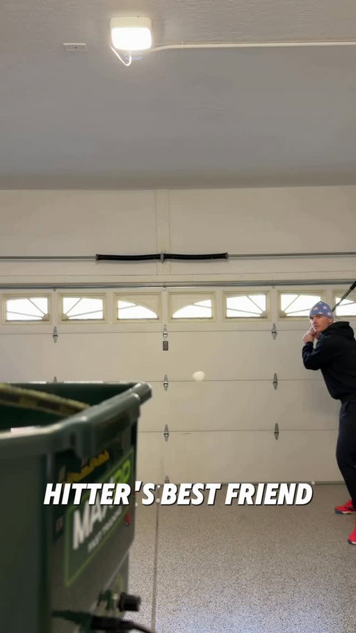 12 year old me wouldn’t believe our garage is a batting cage 🤯

I’m not a hitter but I love testing training tools. The MaxBP machine is an awesome tool that allows you to get your reps in even if you’re snowed in. Also my favorite edition to my garage #MaxBP #FastTraining