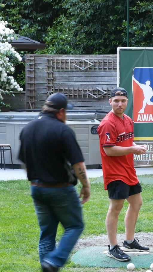 What Was That on His Hand?🤯 #dingersornothing #wiffleball #baseball