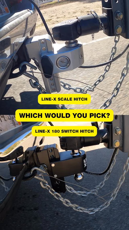Built to pull. Built to last. 💪 LINE-X Scale Hitch in silver or the LINE-X 180 Switch Hitch in black — which one’s going on your truck? 👀

#LINEX #BuiltTough #LINEXHitches #LINEXIt #TruckLife