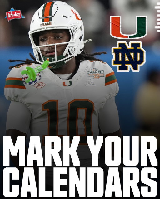 November 7, 2026 could be an ELITE day of College Football 😳

November 7, 2026 has the potential to be one of the most loaded college football Saturday’s in a long time.

The slate features a Big Ten clash, the renewed rivalry of Miami and Notre Dame, a new-look chapter in the  Alabama versus LSU rivalry, a rematch of this year’s Sugar Bowl classic, and the Holy War.

The Featured Slate:
Oregon at Ohio State 
Miami at Notre Dame
Alabama at LSU
Georgia at Ole Miss
BYU at Utah

What’s the best game on this schedule?🤔

#collegefootball #cfb #cfb26 #cfb25