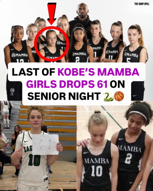 Amalia Holguin who is the last of Kobe Bryant’s Mamba Girls WENT OFF for 61 POINTS last night on senior night 🐍🏀 on 1/27 the day after the 6 years of Kobe & Gigi’s passing 🕊️ Holguin grew up playing up on Kobe Mambas team with Gigi Bryant and recently committed to Texas @amalia_holguin10