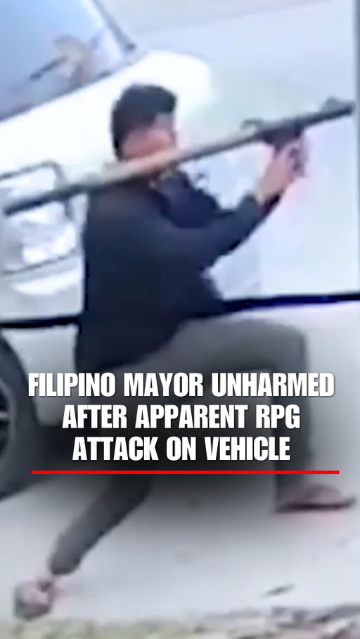 CLOSE CALL: An attacker appears to fire an RPG at a Filipino mayor’s convoy in broad daylight in the southern Philippines.

Three suspected attackers were reportedly killed in a pursuit with police and the military. The mayor escaped unharmed.

The mayor has reportedly survived two previous assassination attempts in the past five years.