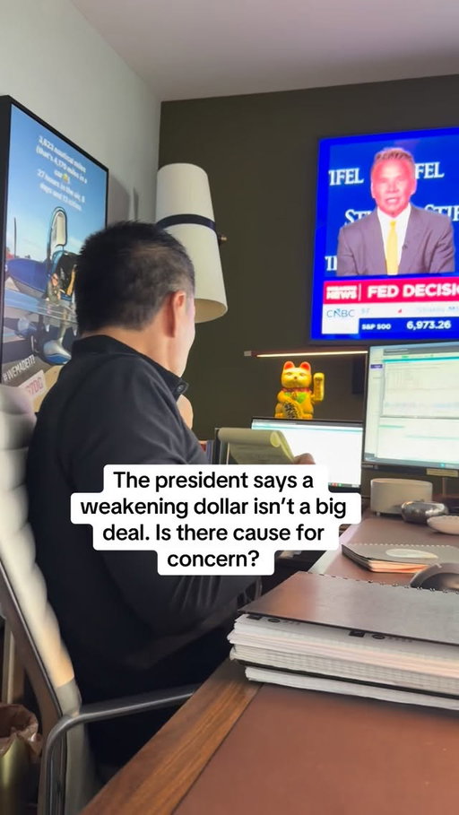 The president says a weakening dollar isn’t a big deal. Is there cause for concern?