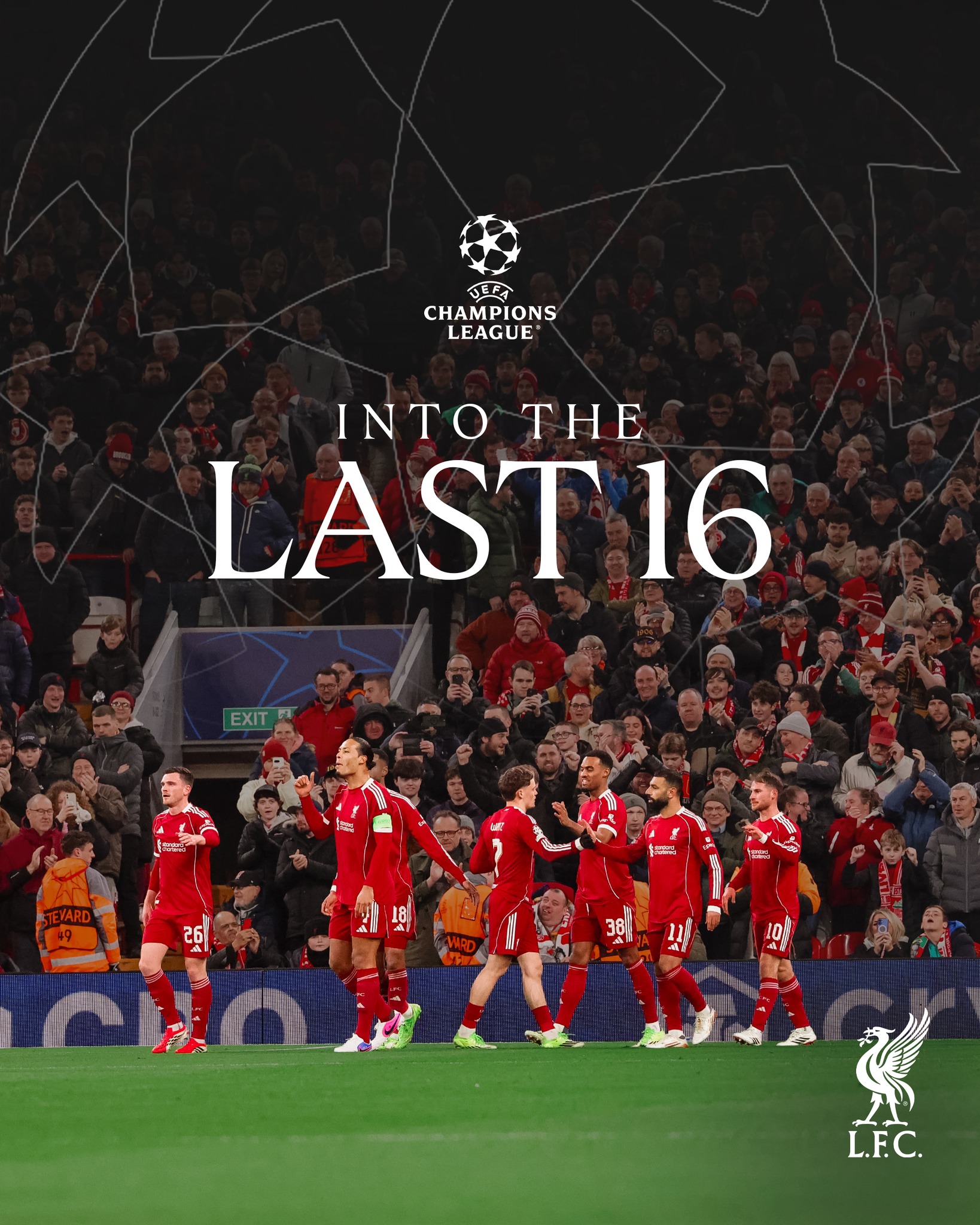 We're into the Champions League last 16 🙌