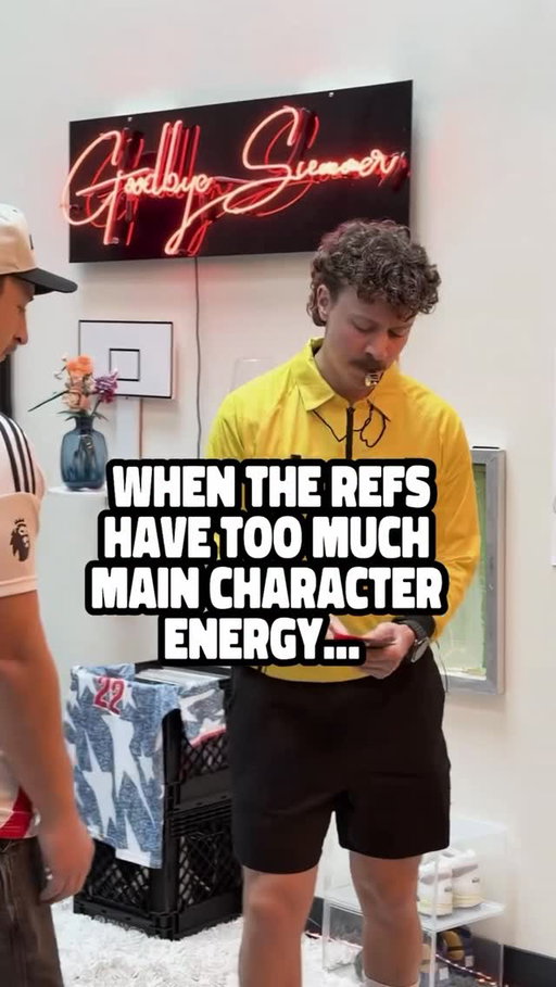 Tone it down there guy, we get it #worldcup #ref #football #yellowcard #redcard #thepointerbrothers