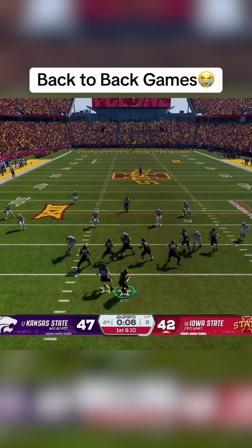 This Happened in Back to Back games🤣 #collegefootball26 #cfb26 #gaming #thegoosetv #reels