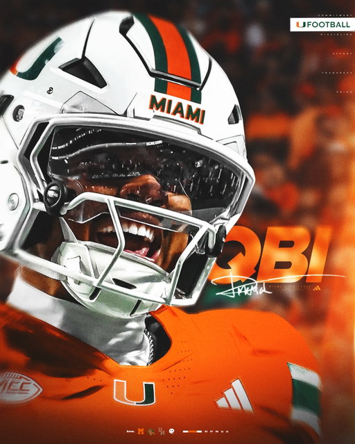 Darian Mensah. Miami Hurricane.
