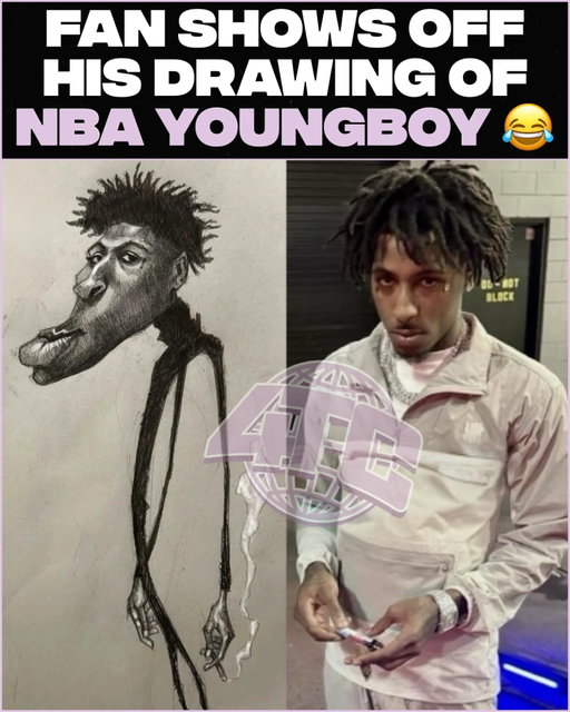 Fans Shows Off His Drawing Of #NBAYoungBoy 😂💀! #Viral #Explore #Explorepage #Trending
