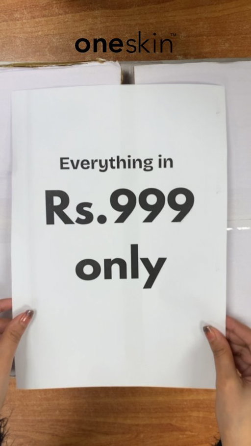 Your skincare staples, finally within reach.
The PKR 999/- offer is LIVE — grab your Oneskin favorites before they’re gone ✨

Shop Now at www.oneskinofficial.com 

#oneskin #skincare #saleoffers #skincareessentials
