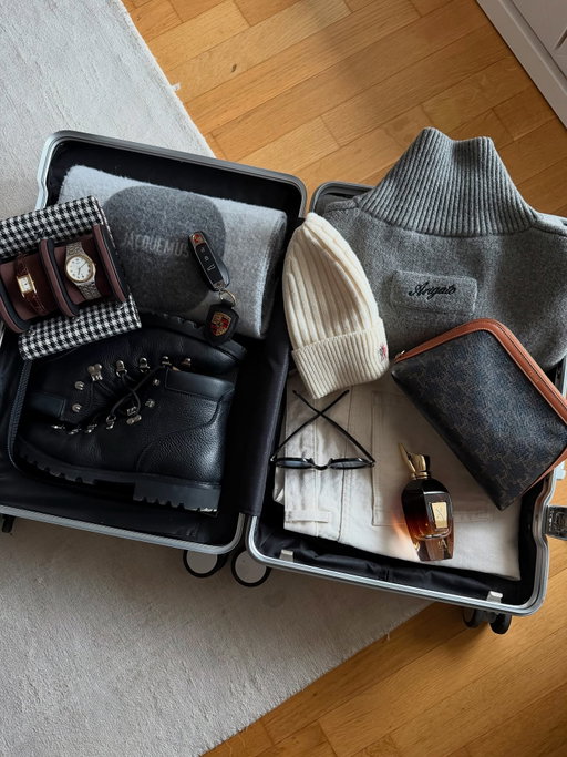 packed for st.moritz 🇨🇭