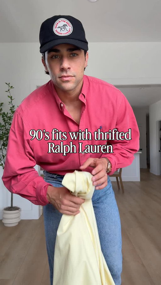 Thrifted a bunch of Ralph Lauren at Goodwill and made these outfits that look like they’re out of a 90’s sitcom. All these shirts were less than $10! 
.
.
.
#vintagefashion #90sfashion #90sstyle #vintageralphlauren #thriftedfashion