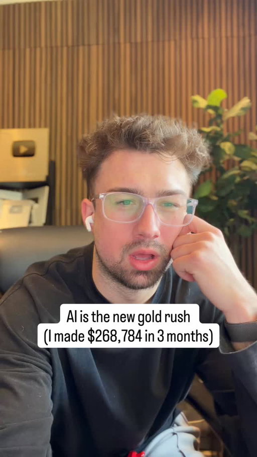 I used AI to make $268k in 3 month. Comment “AI” to learn how 👇