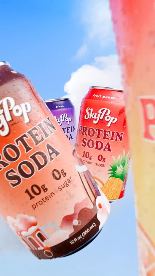 The soda that soars has arrived ☀️ Packed with the same big taste you love and real benefits you need, now available in 7 delicious flavors 🫧
✨️ 10g Complete Protein
🎈 Zero Sugar
☁️ 45 calories

Hitting shelves soon at your local @walmart @target @krogerco @albertsons @safeway @cvspharmacy @gopuff and more 🛒

#DrinkSkyPop