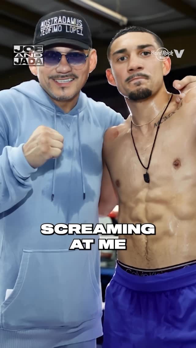 So clearly Teofimo Lopez’s dad was charged up the week of the Kambosos fight if he tried to shoot the fade with Joe AND @eddiehearn 😂😂 Make sure to catch all new episodes of Joe and Jada on @netflix❗️