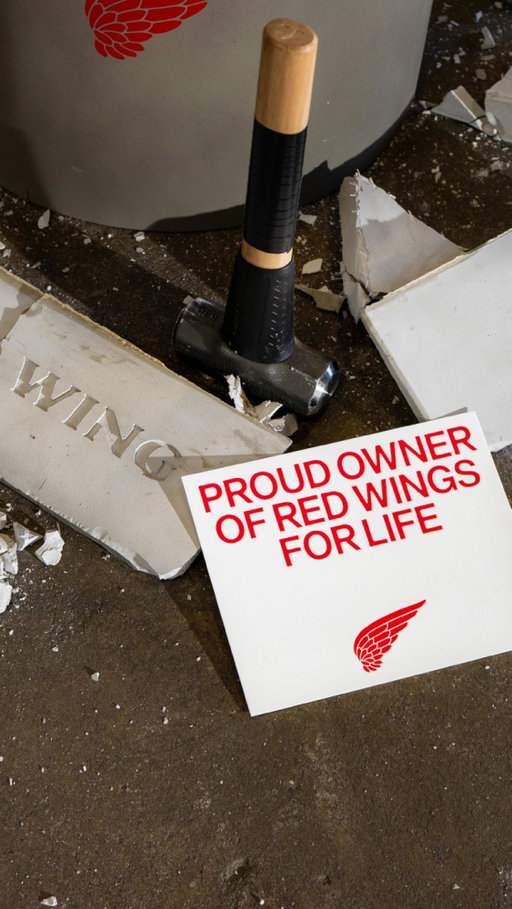 Made the hard the way. Earned the hard way.

This is no ordinary unboxing video. We invited lineman Zachary F., ironworker Sachielle H., and tower crane technician Brock B. to break into shoeboxes made from concrete, rebar, and steel for a chance to earn Red Wings for life.