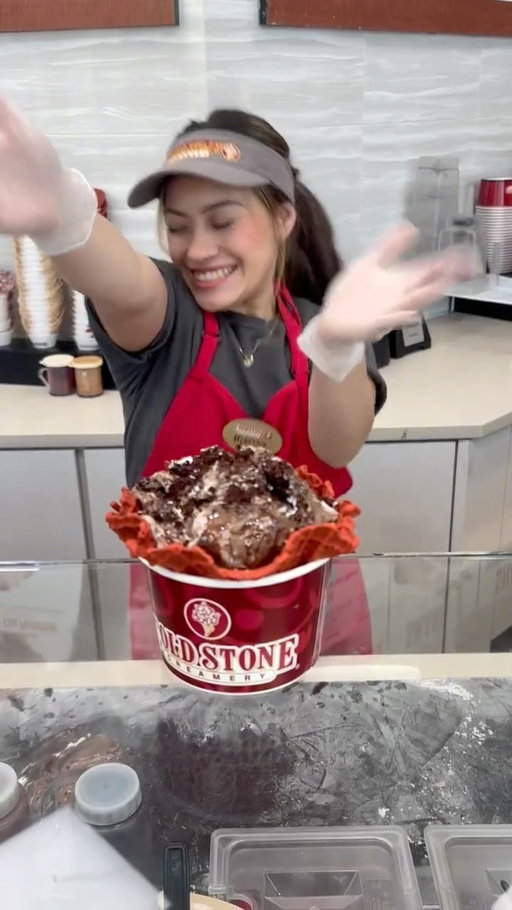 Watch our Cold Stone® Brand Ambassador Chop, Chop, Fold, Fold Falling in Chocolate —pure chocolate perfection in the making! 🥄🍦🍫🥄✨