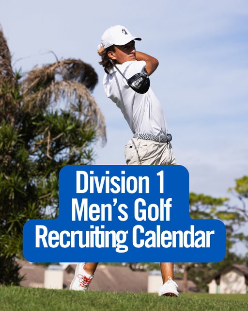 Let’s do a 2026 check-in on the NCAA Recruiting Calendars...

So why do these calendars matter for you?

It’s important to understand when and how a college coach can contact you. This will vary by sport, so let’s take a look at D1 Men's Golf. #golf #recruiting #ncaa