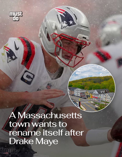 New England does not do subtle.

The town of Maynard, just west of Boston, is considering a temporary name change to MAYEnard in honor of Drake Maye ahead of Super Bowl LX.

If approved by the town’s Select Board, officials say no one will be watching the big game from Maynard on Sunday. They’ll all be watching from MAYEnard instead.

It’s a one-day stunt, but it’s very on brand. A nearby town once renamed itself “Dunkin’” for a day, so this kind of civic enthusiasm is basically a local tradition.

The Patriots play the Seahawks on February 8, and whether the name change passes or not, one thing’s clear: New England is fully locked in.

Media via Shutterstock/Instagram

#mustdoboston #newenglandpatriots #drakemaye