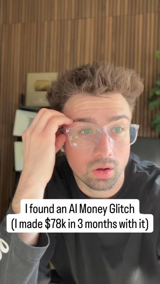 AI is a literal Money Glitch 💰 Comment “PDF” for my full workflow 👇