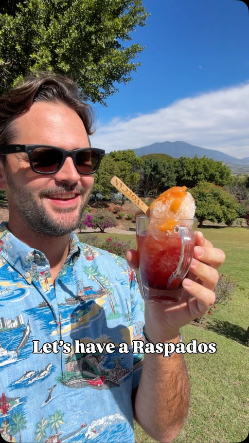 You might be familiar with Hawaiian shave ice, but did you know that Mexico has its own version? 

Raspados has a more coarsely textured ice that’s really fun to crunch on, and the syrup toppings are really thick and sometimes have pieces of fruit in them. 

I was just in Mexico with @volcantequila learning all about their tequila and we stayed in the family home, Hacienda La Gavilana. 

We were welcomed with these delightful frozen treats, which of course had a splash of tequila in them. Sipping them under the Jalisco sun with a view of the volcano was perfection. 

#raspados #shaveice #tequila #volcantequila #mexicotravel