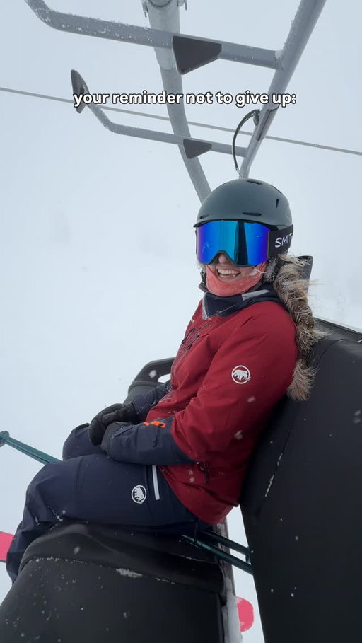 your reminder that practice is everything! 

the goal should never be to ski the hardest run but instead the goal should be to have a good time so you’ll actually want to come back & get better !! ⛷️🫶