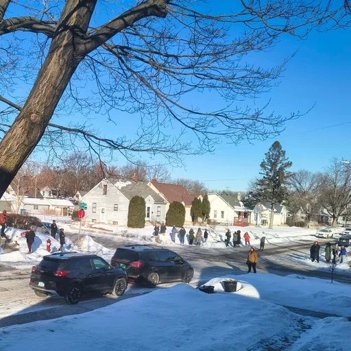 THIS MORNING: ICE in my neighborhood.
