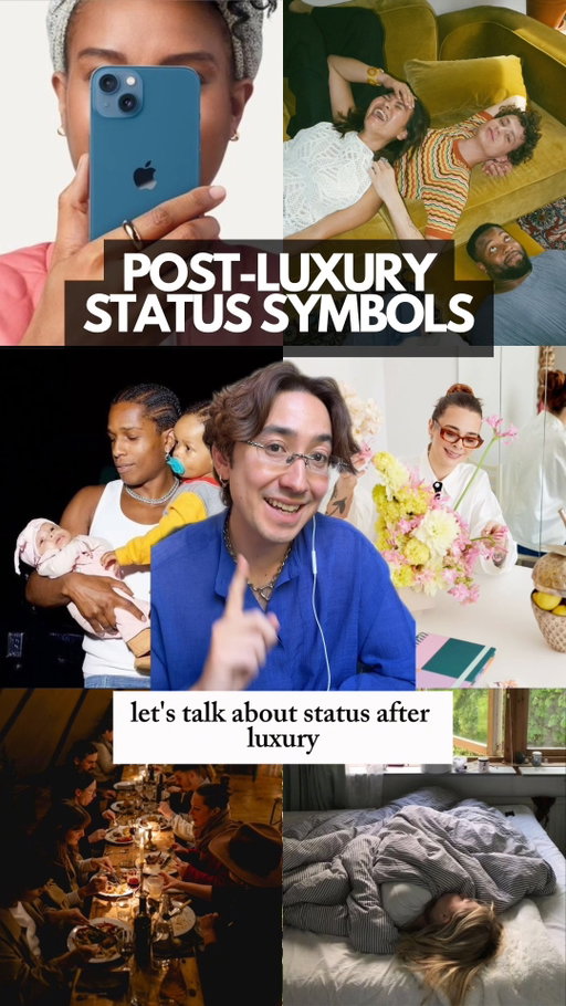 What does status look like when luxury becomes algorithmic wallpaper?

This month: we're unpacking 6 different behavioural status symbols - with videos here + deeper analysis, reading lists, and reflective questions on Substack where we can share observations of how status is evolving in real time.

Subscribe via link in bio. This is the biggest suite of free content we've put together, and I'm looking forward to sharing with all of you.