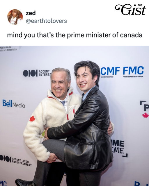 PM Mark Carney jokes with ‘Heated Rivalry’ star Hudson Williams on the red carpet! 🇨🇦⁣
⁣
At Ottawa’s Prime Time media conference, Carney joined the cast and creators of the breakout Canadian series, even showing off the show’s iconic white fleece, while praising Heated Rivalry for reflecting a core Canadian value: the freedom to be fully yourself and love who you love! 🏳️‍🌈💙⁣
⁣
As the hockey romance becomes a global hit on Crave and HBO Max, Carney called its impact “true soft power,” spotlighting Canadian storytelling on the world stage at a moment when 2SLGBTQI+ rights face growing threats worldwide. 🏒⁣
⁣
Culture, sport, and representation colliding, exactly the energy. 🔥⁣
⁣
#heatedrivalry #popculture #hocjey #menssports #markcarney