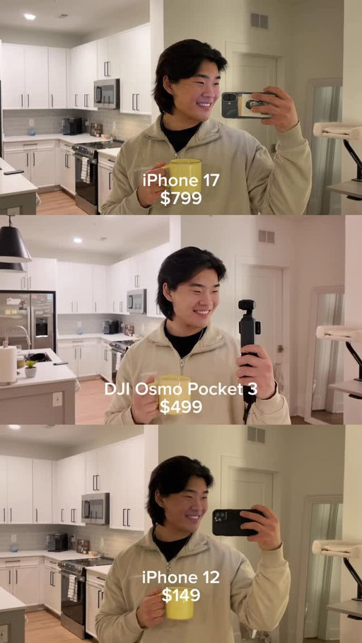follow for more content tips!! 

if this shows you any one thing let it be this: DO NOT let your equipment stop you. my shattered iPhone 12 was used to gain my first 2 million followers and you can see here that it does the job. not to mention that a good creator focuses more on delivering value than their production level :)