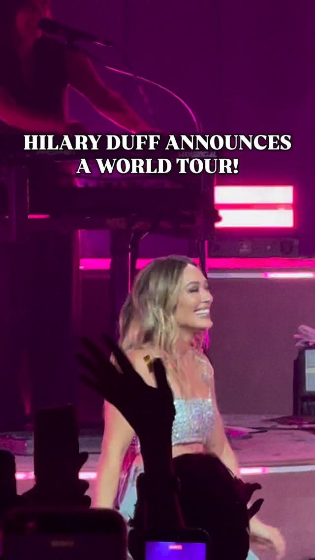 This is not a drill!!!! 🚨 @hilaryduff is going on a World Tour!!! 🥹❤️‍🔥

📸: @ronniehiii #iheartradio
