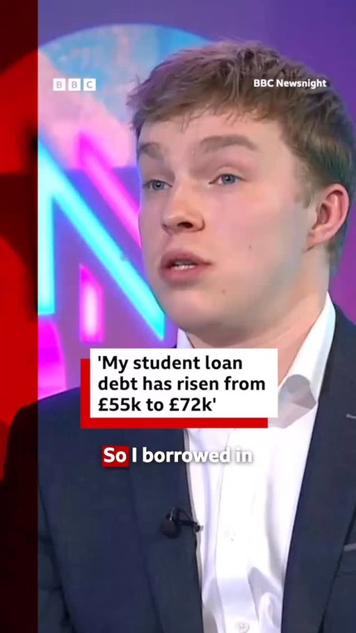 “It’s essentially a 30-year tax just for graduating.”

Dr Arthur Joustra said his student loan debt keeps going up, despite paying back about £250 a month.

However, UK Chancellor Rachel Reeves has called the system “fair” and said that graduates only start paying back when they “can afford to do so”.
 
Tap the link in @BBCNews’s bio to read more about how student loans work.
 
#StudentLoans #University #BBCNews