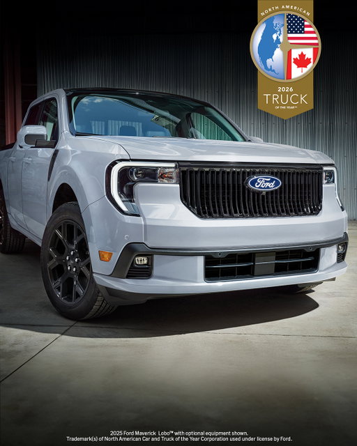Winning runs in the family. 🏆 

Six straight years. Five different Ford Trucks. One legacy of capability. 

The 2026 North American Truck of the Year™ is the Ford Maverick Lobo™ – following wins by Ranger® (2025), Super Duty® (2024), F-150® Lightning® (2023), Maverick® (2022) and F-150® (2021).