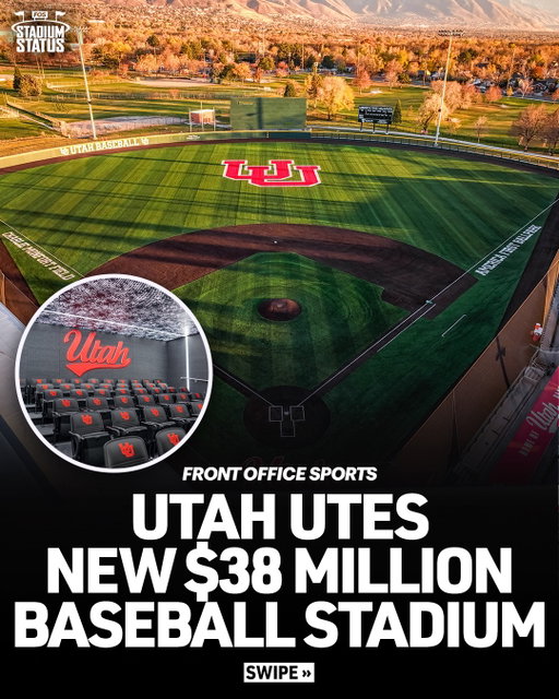 The Utah Utes have an on-campus baseball stadium after nearly 30 years of playing at a minor league ballpark. 

Now, they have Charlie Monfort Field at America First Ballpark, a state-of-the-art $38 million home of their own 🏟️ #StadiumStatus