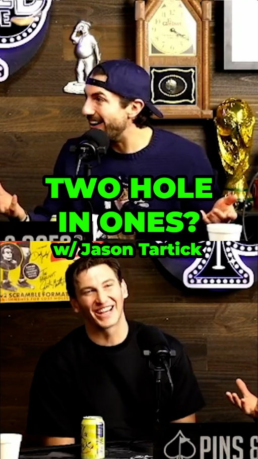 2 hole in ones in the SAME round 🤯 It was great talking to @jason_tartick about golf, life, his podcast and more! Go listen to the full episode now