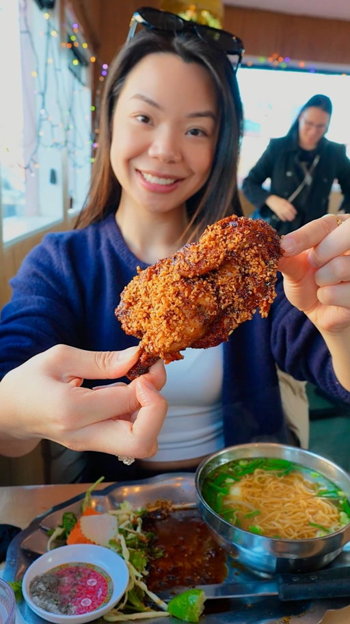 The Boat (1314 S Jackson St, Seattle, WA 98144)

What I ordered:
- Garlic Cornish hen + egg noodle soup
- Garlic Cornish hen + dry egg noodle