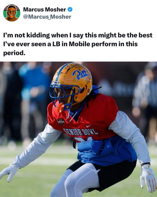 Pitt LB Kyle Louis putting on a show during the Senior Bowl 🍿🍿

(via @nflnetwork, marcus_mosher/X)
