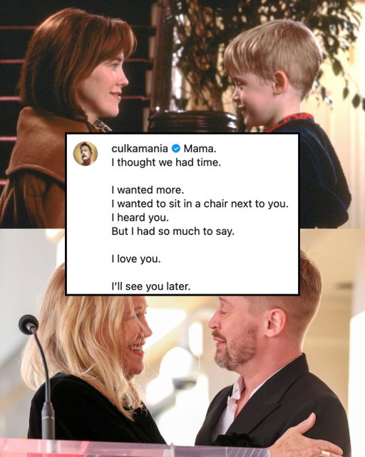 #MacaulayCulkin shared a heartwarming tribute to his #HomeAlone mom #CatherineOHara following her death earlier this morning. ❤️‍🩹

Photos: Getty / ‘Home Alone’