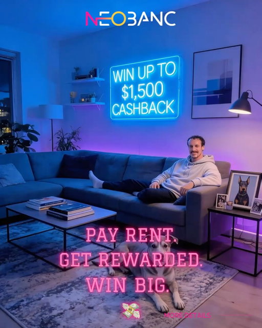 🎉 FEBRUARY RENT GIVEAWAY 🎉
Your rent could pay you back 💸

Pay your rent with Neobanc this February and you’ll be entered to win cashback equal to your rent — up to $1,500 😮
(Yes, really.)

💙 How to enter:
✔️ Pay your rent with Neobanc between Feb 1–28
✔️ Follow @neobanccom
✔️ Like this post
✔️ Share it to your story & tag us
✔️ Tag friends who should be earning rewards on rent

✨ Already a Neobanc user?
Comment below and tell us why you love Neobanc 💬💙

📌 If your rent is $1,200 → you could win $1,200
📌 If your rent is $1,800 → you could win $1,500 max

No extra steps. Same rent. Way better outcome.

🚫 Quebec residents excluded
🔗 Full terms in bio

Pay rent. Get rewarded. 😌💙