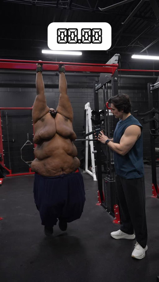 Insane strength! How long can you dead hang? ⬇️💪🏼
