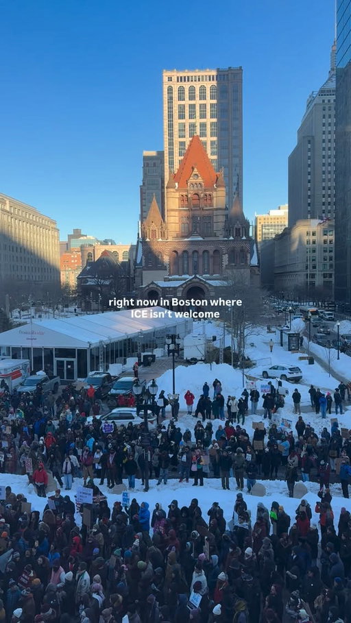 right now in Boston where ICE isn’t welcome! #makebostonhome