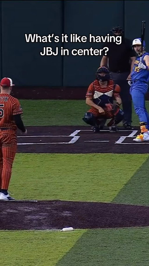 Safe to say it’s pretty fun having @jackiebradleyjr in centerfield